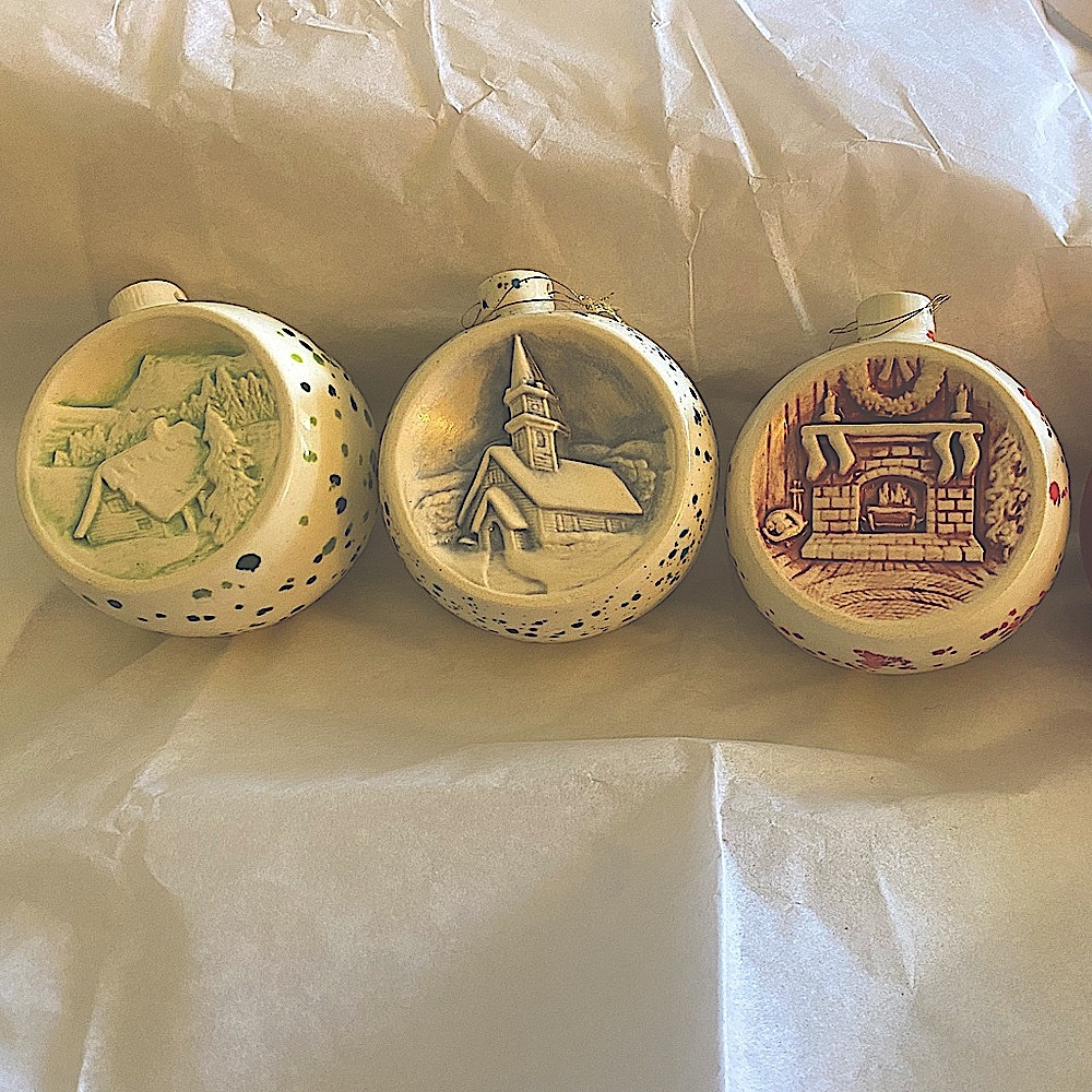 Vintage Duncan Porcelain Ornaments from the 70s